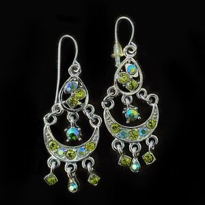 Green Stoned Earrings